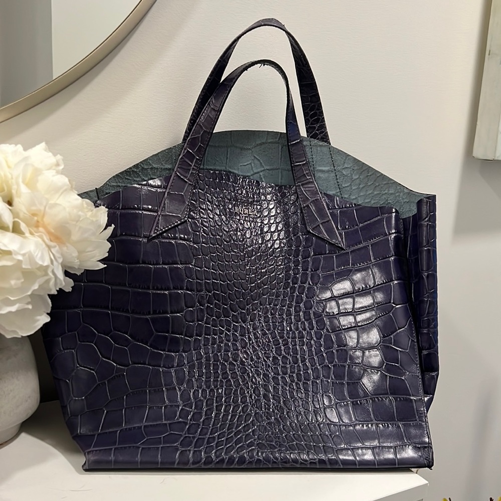 Furla Purple Croc Jucca